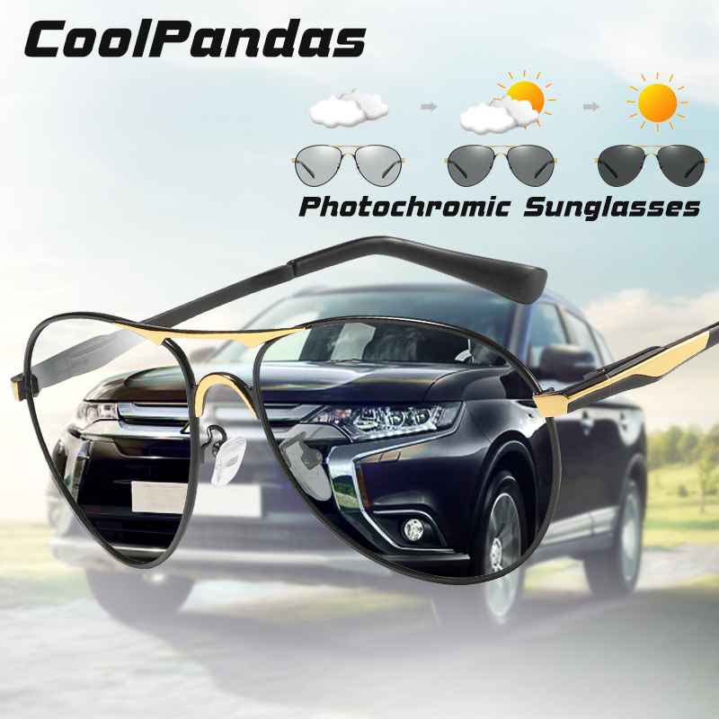 Sunglasses Aviator Polarized - Aviation Photochromic Polarized Sunglasses Mens Driving