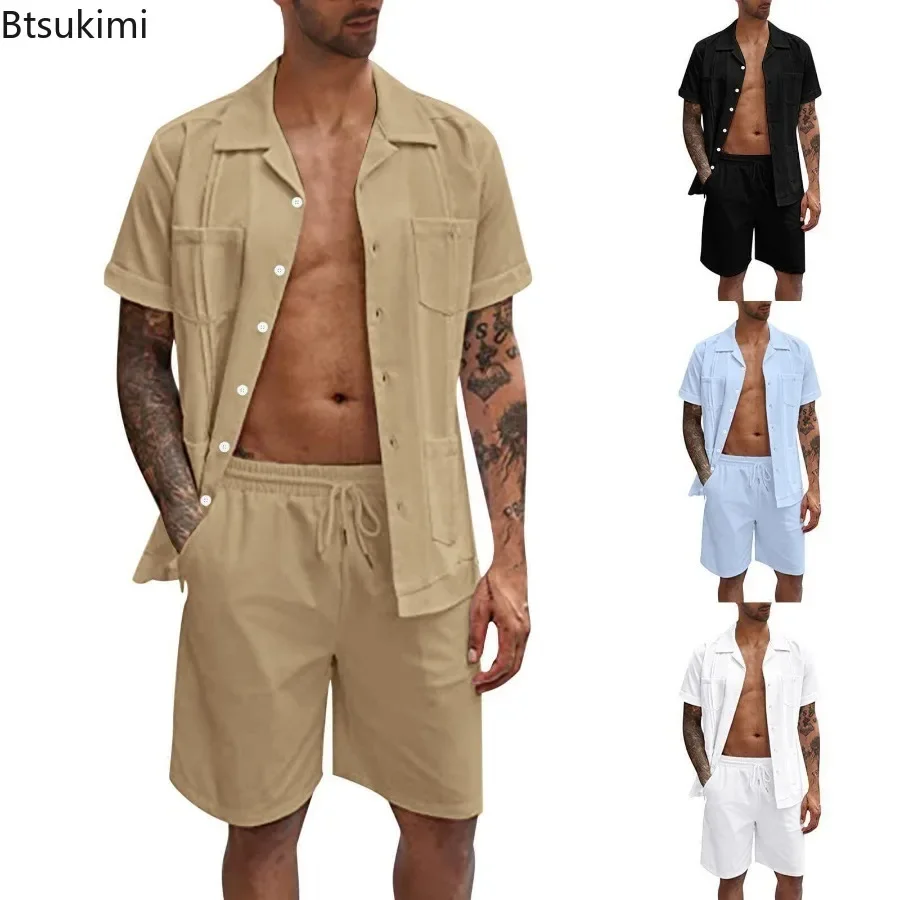 Short Linen Drawstring - New Men's Summer Casual Sport 2