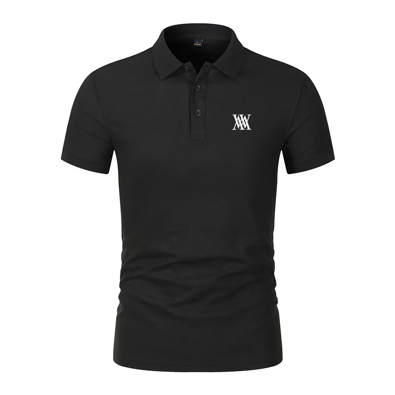 Shirt Camp Collar - Men's Golf T-shirt Business Casual Short