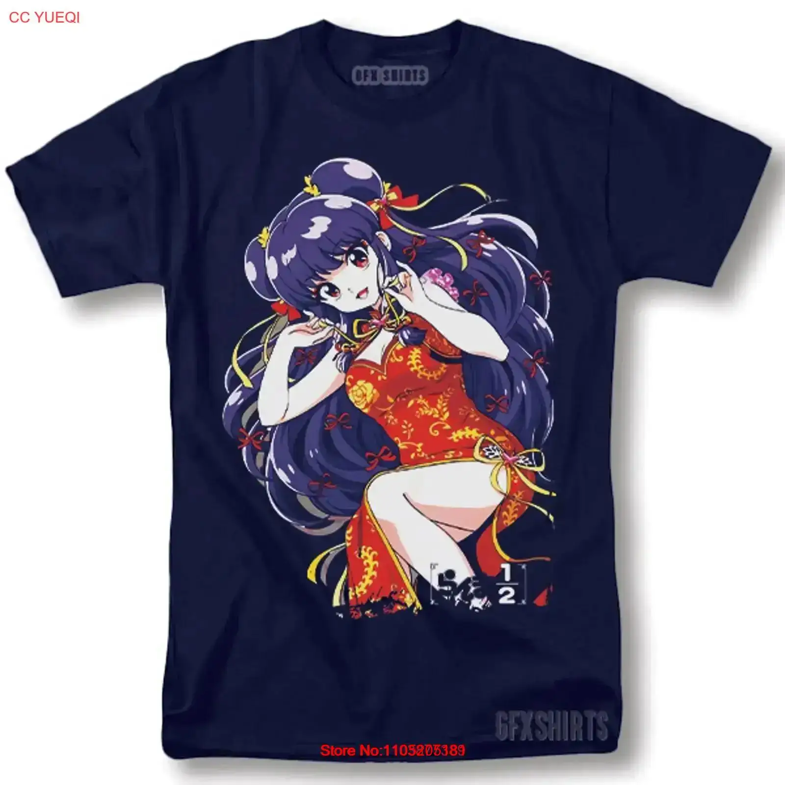 Tee Graphic Print - Ranma 1 2 T Shirt Anime