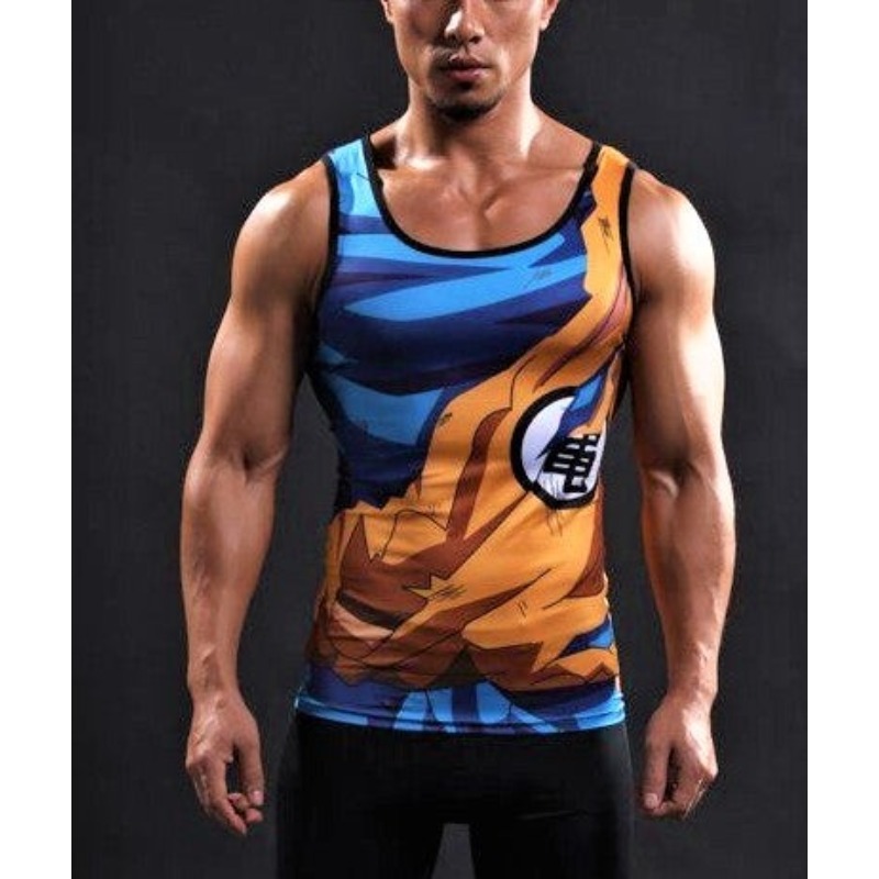 Tank Top Muscle - 2026Summer Anime Goku Cosplay Outdoor Tank