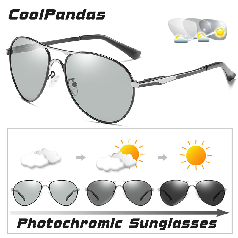 Aviation Photochromic Polarize - Sunglasses Aviator Polarized recension och pris