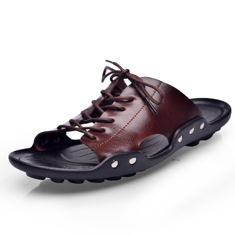 Summer Tide Mens Slippers Brit - Flip Flop Leather Men recension och pris