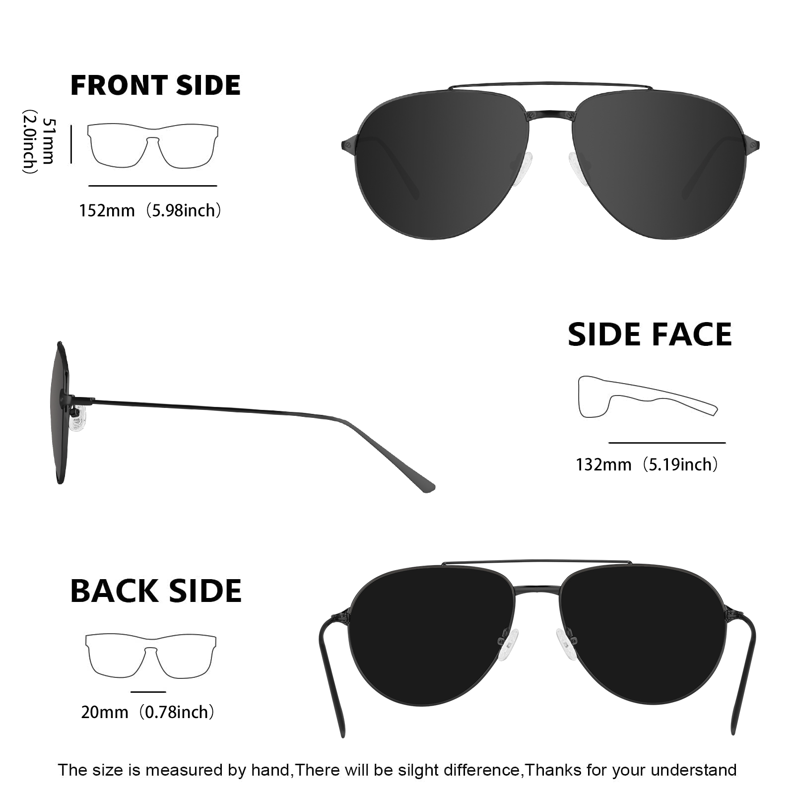 MAXJULI Aviator Sunglasses for - Sunglasses Aviator Polarized recension och pris