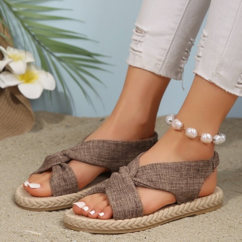 Women's Slip on Flat Sandals F - Espadrille Slip On recension och pris