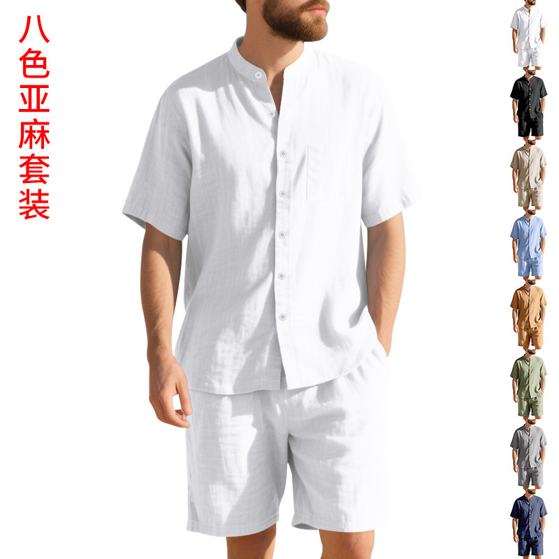 Summer Men's Linen Loose-Fit S - Linen Shirt Breathable recension och pris