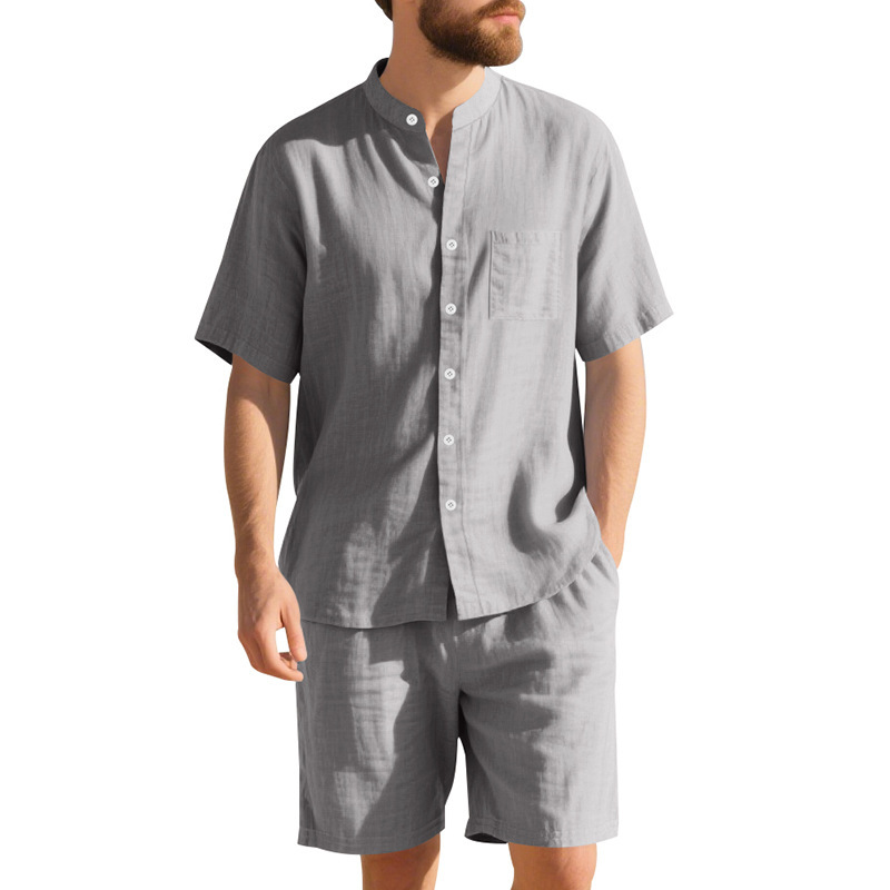 Summer Men's Linen Loose-Fit S - Linen Shirt Breathable recension och pris