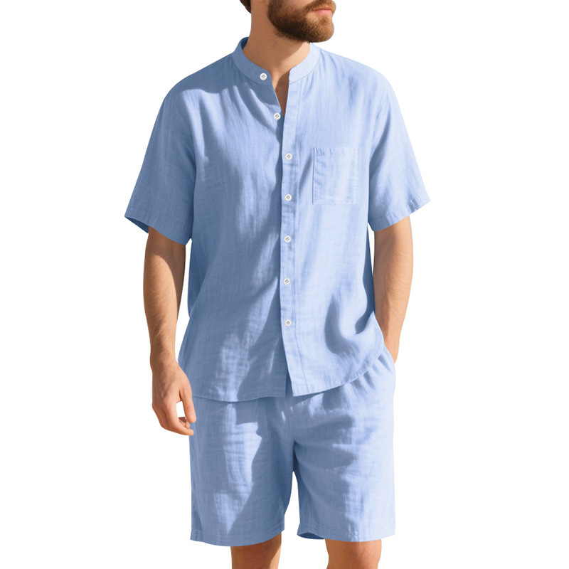Summer Men's Linen Loose-Fit S - Linen Shirt Breathable recension och pris