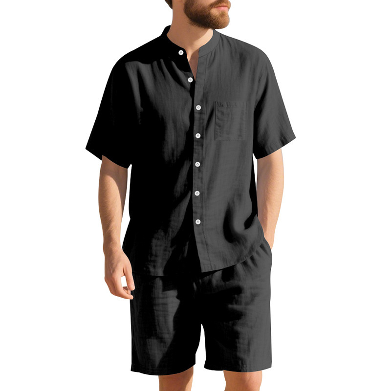 Summer Men's Linen Loose-Fit S - Linen Shirt Breathable recension och pris