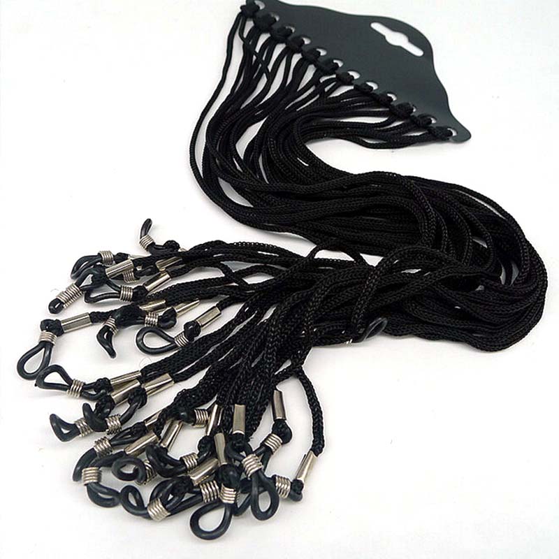 12pcs/set Black Nylon Cord Eye - Sunglass Retainer Cord recension och pris