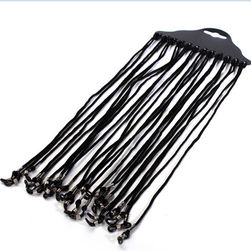 12pcs/set Black Nylon Cord Eye - Sunglass Retainer Cord recension och pris