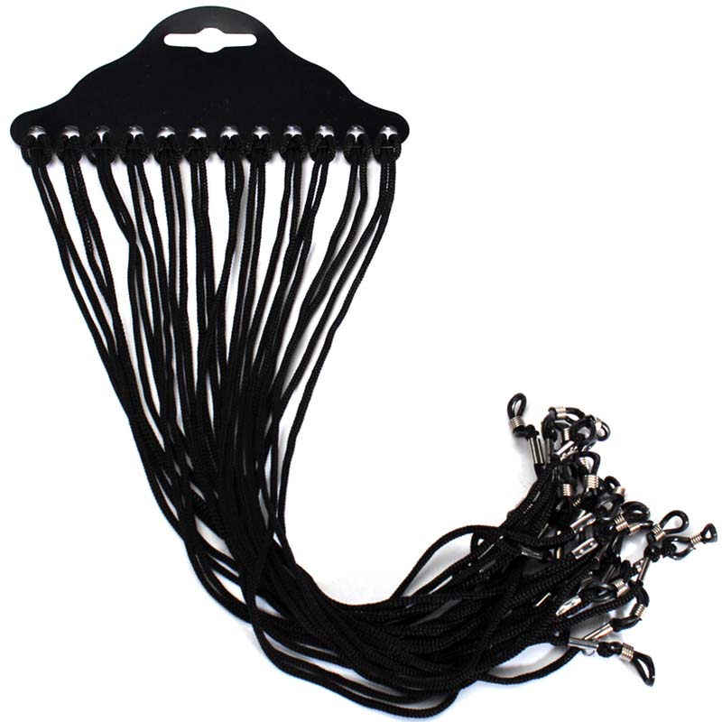 12pcs/set Black Nylon Cord Eye - Sunglass Retainer Cord recension och pris