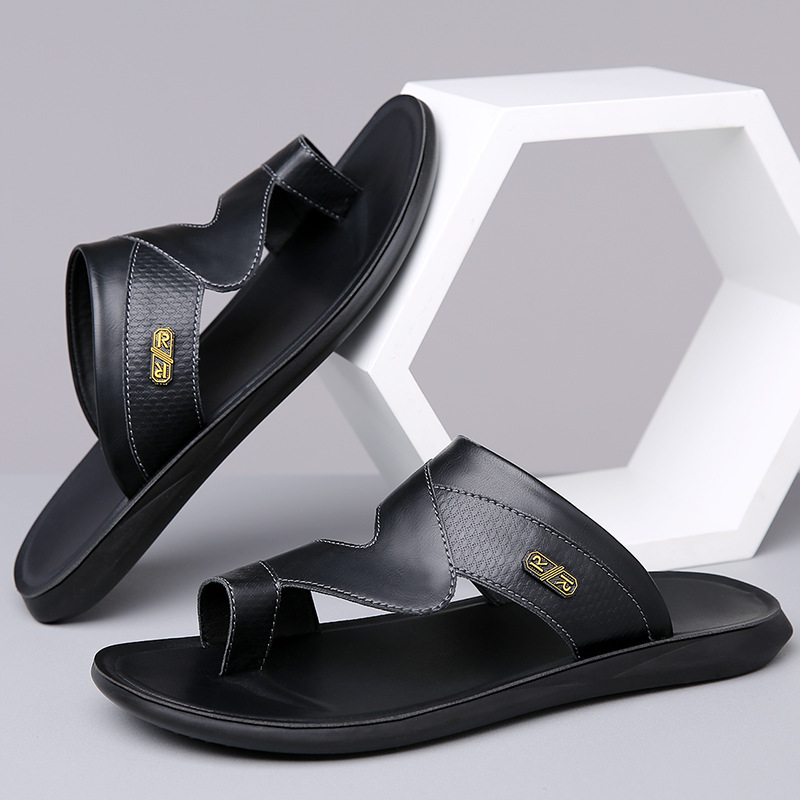 Men's 2026 New Leather Sandals - Flip Flop Leather Men recension och pris