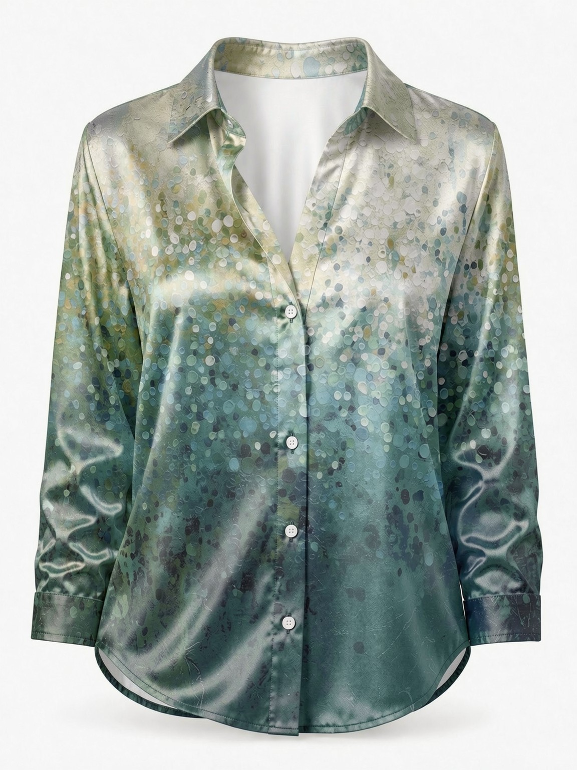 Women's Long-Sleeved Floral Pr - Resort Shirt Floral recension och pris