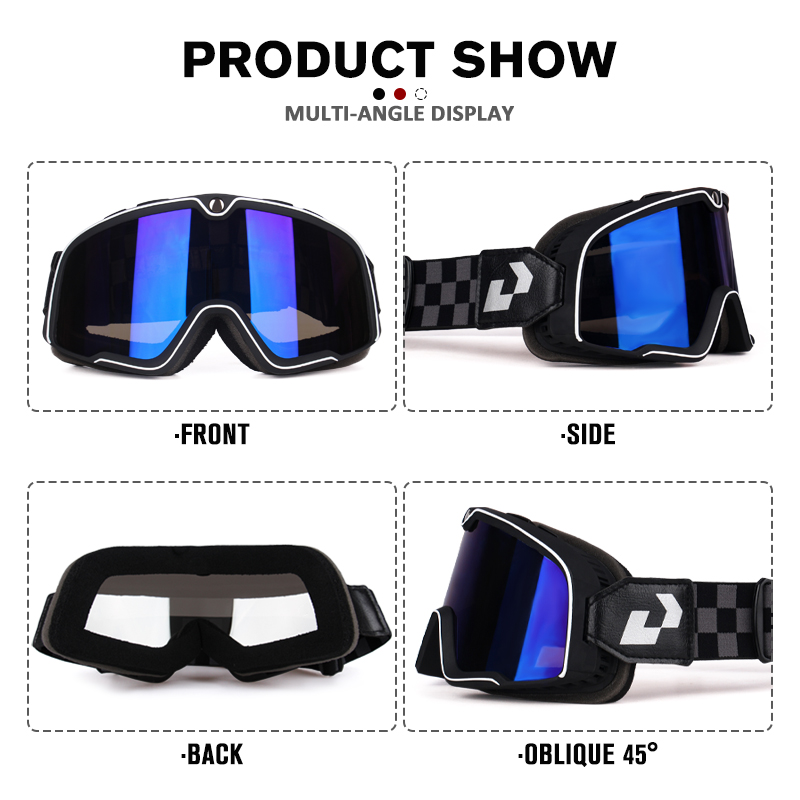 Bicycle Goggles Leather Windsh - Sunglass Retainer Cord recension och pris