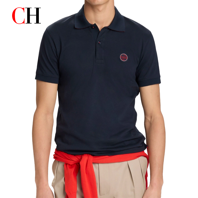 CH Red Accent Circular Rubber  - Polo Shirt Pique recension och pris
