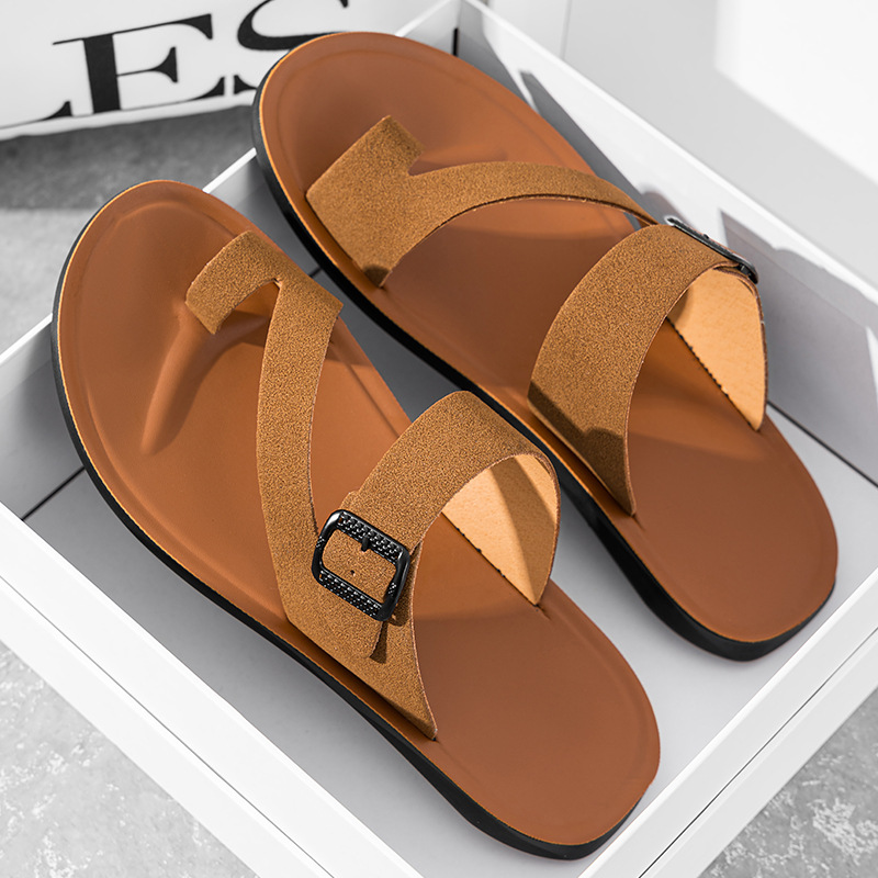 2026 New Summer Handmade Leath - Flip Flop Leather Men recension och pris