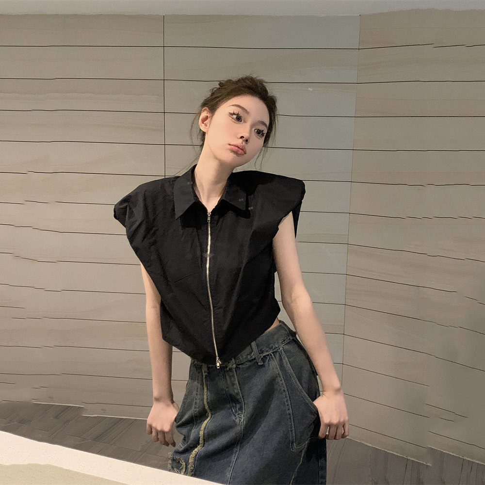 Polo Collar Sleeveless Shirt S - Shirt Camp Collar recension och pris