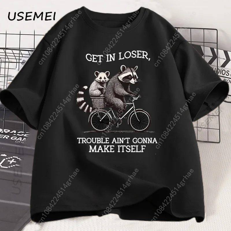 Get in Loser T Shirt Funny Rac - Tee Graphic Print recension och pris