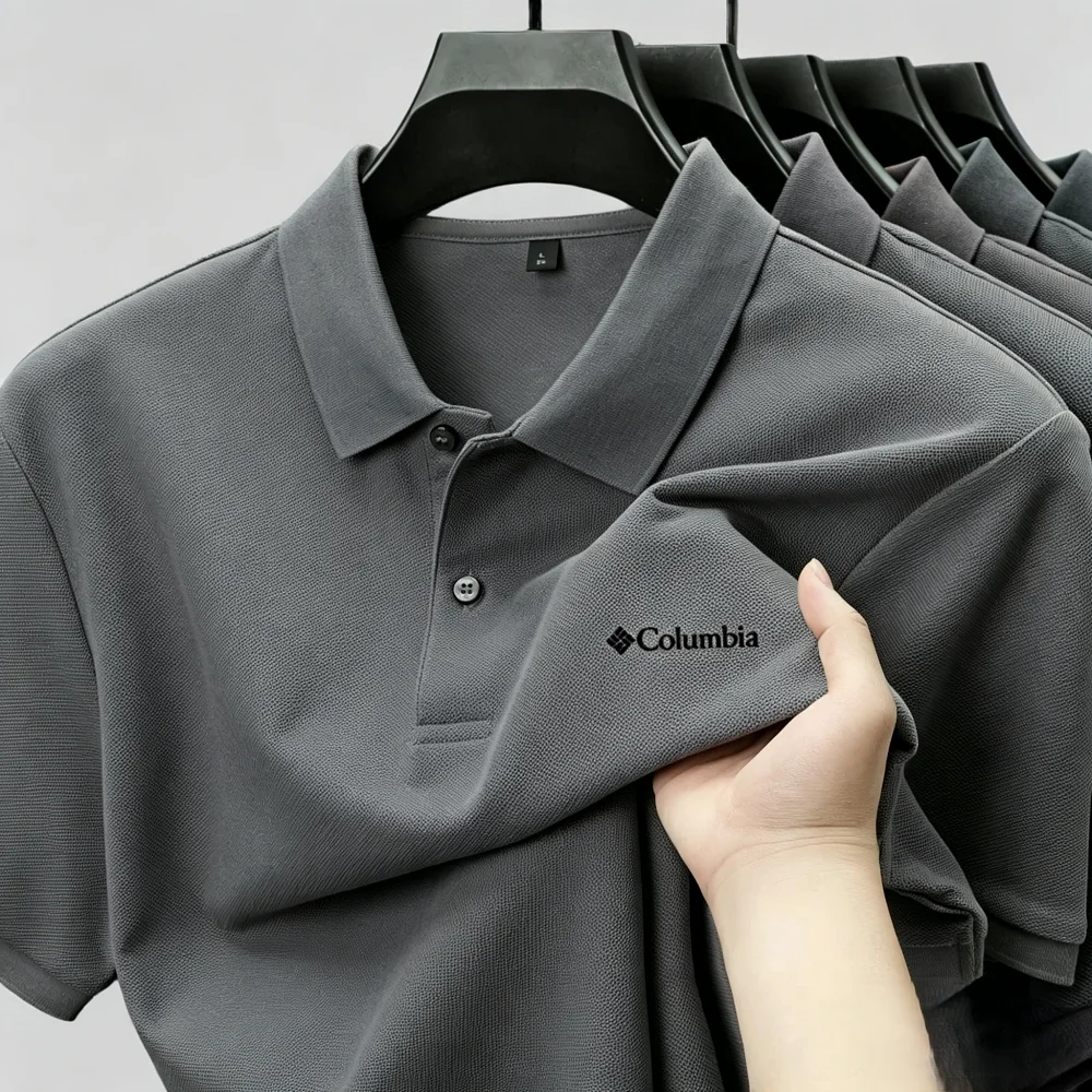 Men'sSummerShort-SleeveSolidCo - Polo Shirt Pique recension och pris