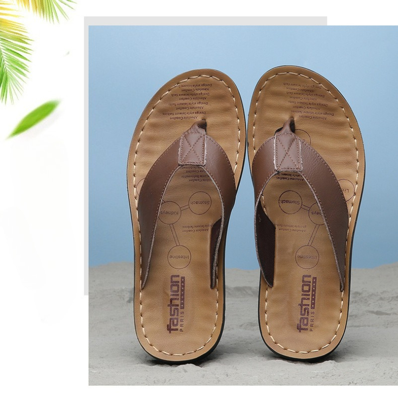 2026 Shoes Leather Men's Flip  - Flip Flop Leather Men recension och pris