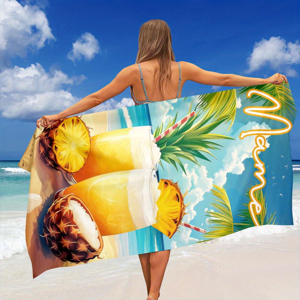 1pc Customized Name Beach Towe - Beach Towel Large recension och pris
