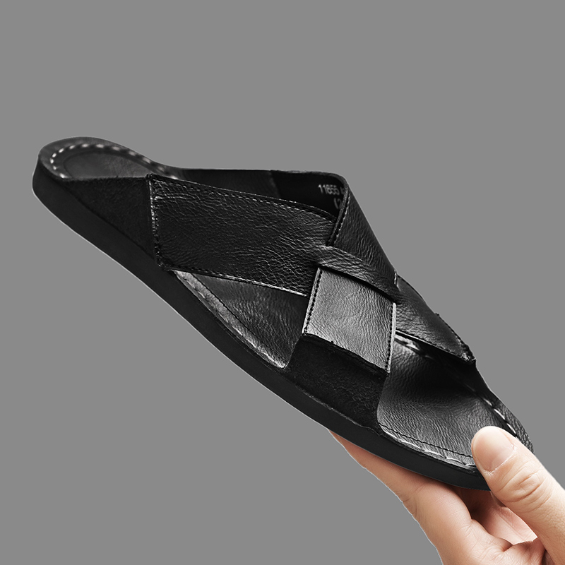 Fashion Genuine Leather Men Sl - Flip Flop Leather Men recension och pris