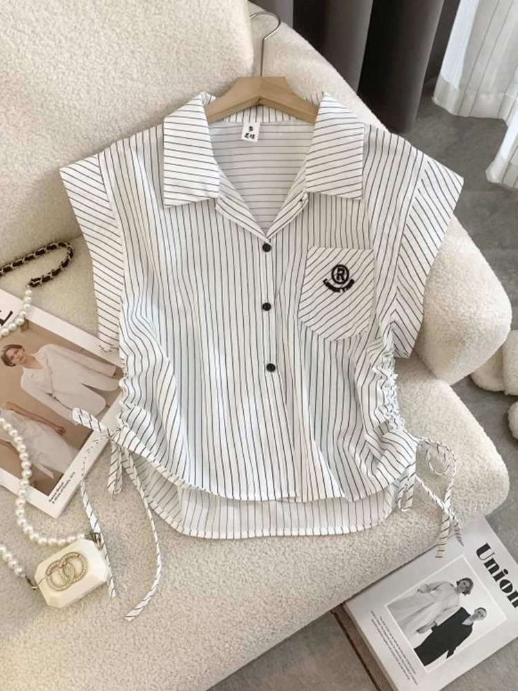 Jmprs Striped Letter Shirt Wom - Shirt Camp Collar recension och pris