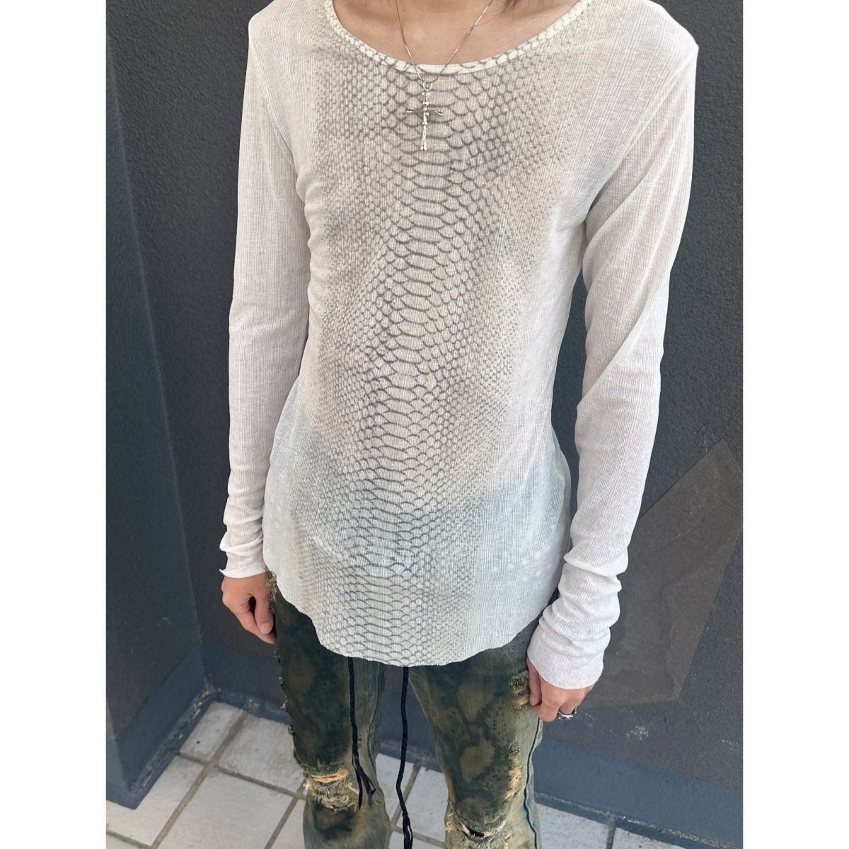 Tops Longsleeve Black Round Ne - Tee Graphic Print recension och pris