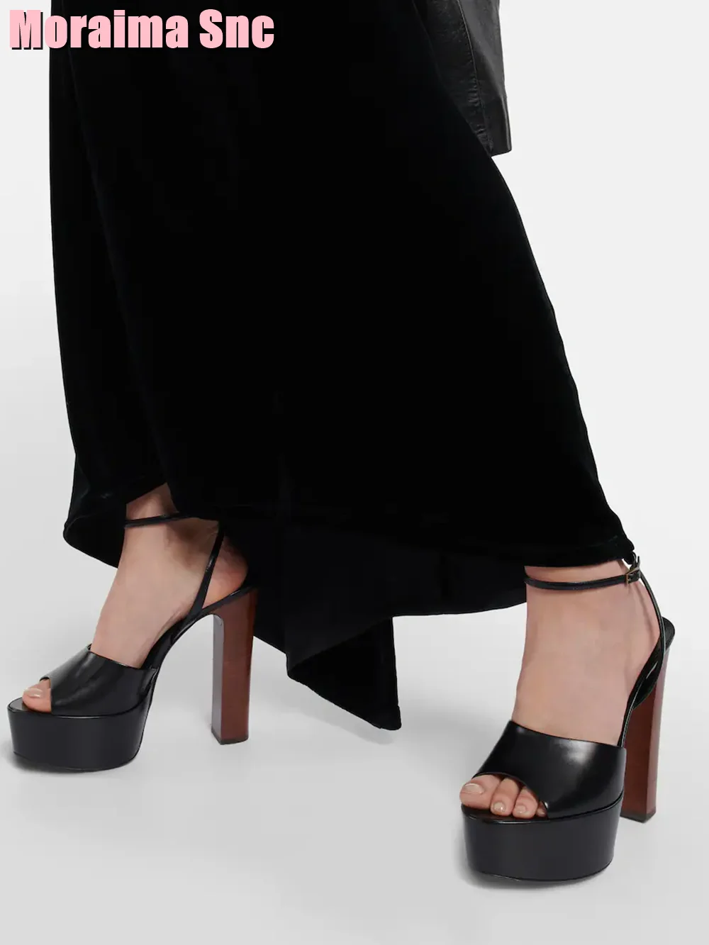 Peep Toe Platform Patent Leath - Casual Sandal Leather recension och pris