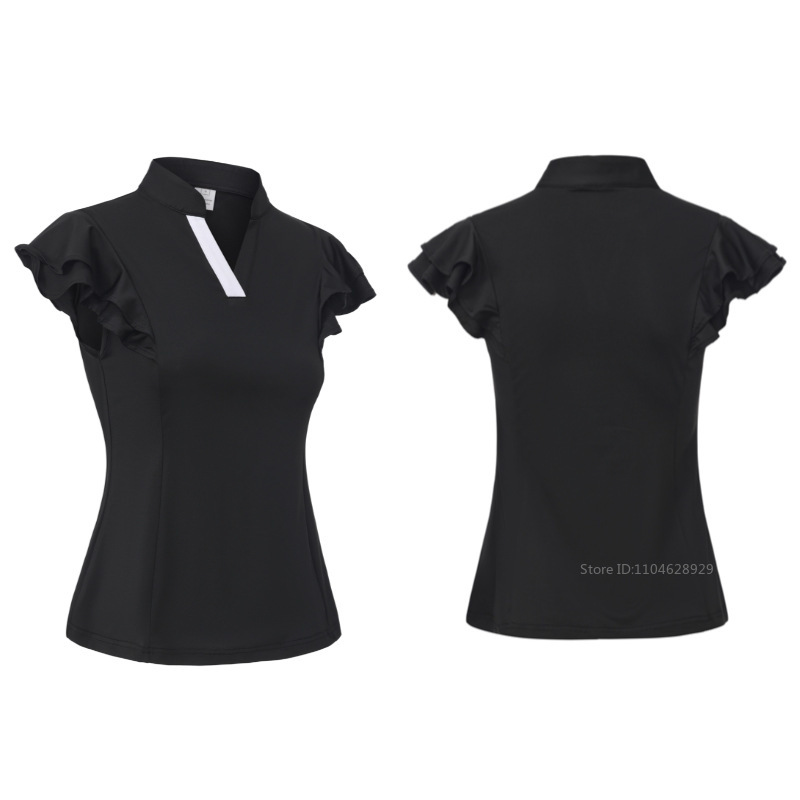 Women Golf Clothing Summer Ruf - Shirt Camp Collar recension och pris