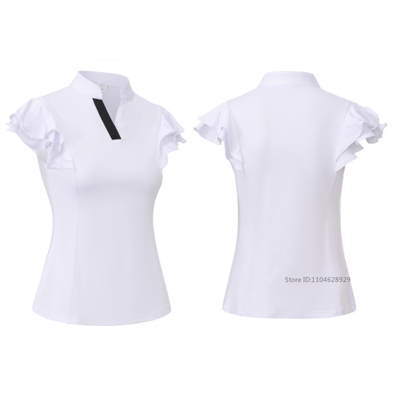 Women Golf Clothing Summer Ruf - Shirt Camp Collar recension och pris
