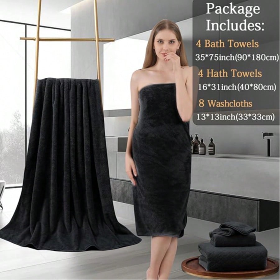 Oversized Bath Towel Set Luxur - Beach Towel Large recension och pris