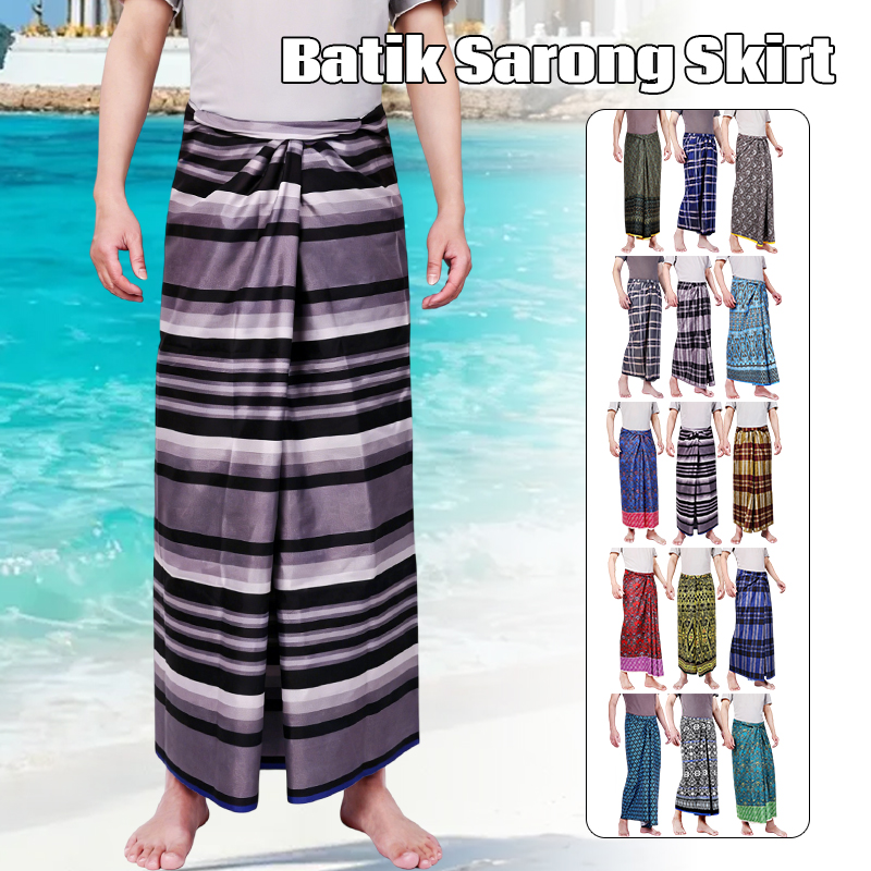 Men Women Batik Sarong Skirt E - Sarong Men Wrap recension och pris