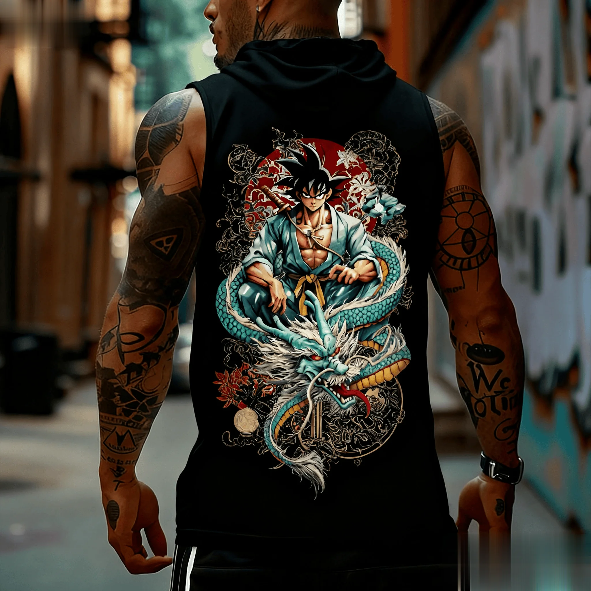 Dragon Ball Goku Anime Men Tan - Tank Top Muscle recension och pris