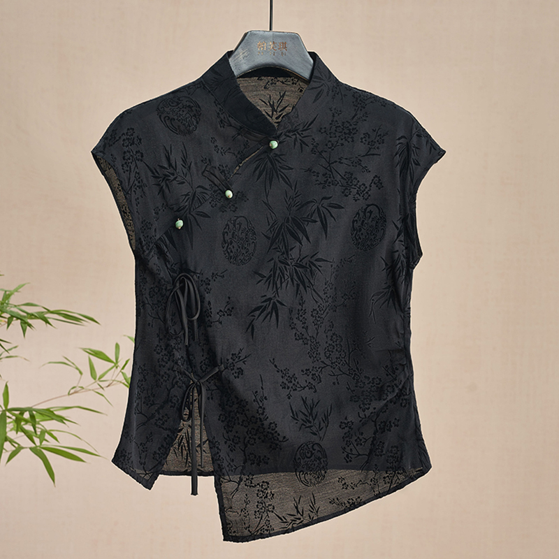 Retro Thin Shirt New Chinese S - Shirt Camp Collar recension och pris