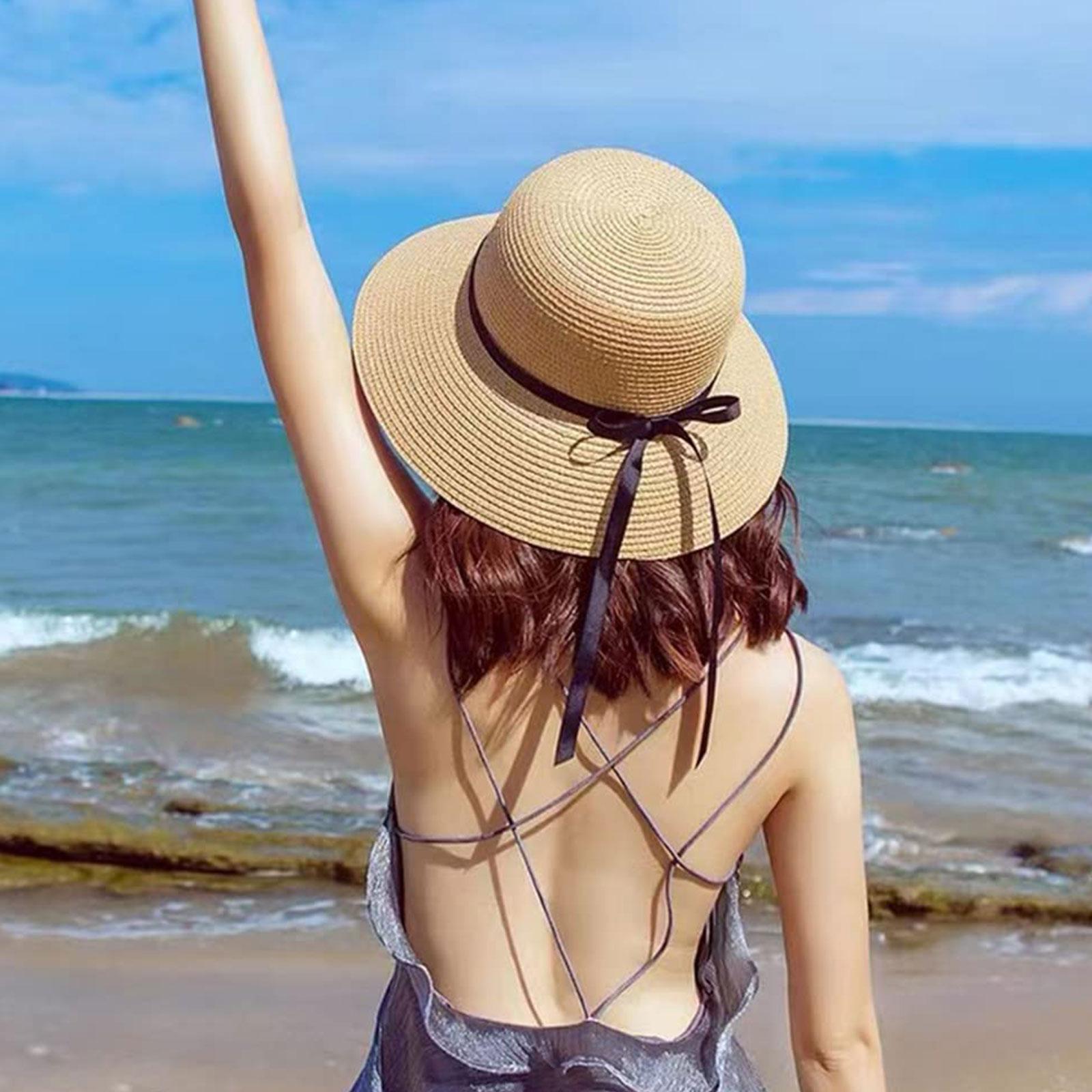 Summer Straw Hat Big Wide Brim - Bucket Hat Straw recension och pris