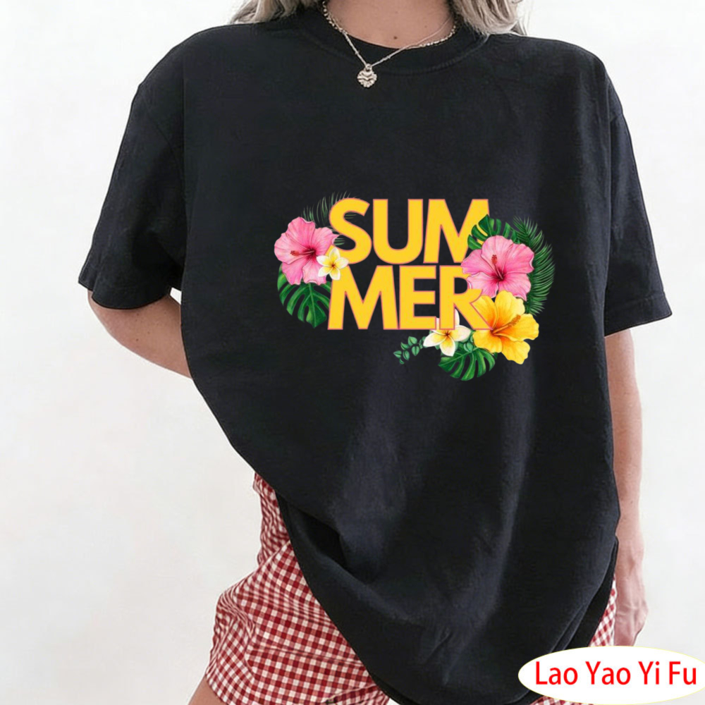 Summer Tropical Floral T-Shirt - Resort Shirt Floral recension och pris