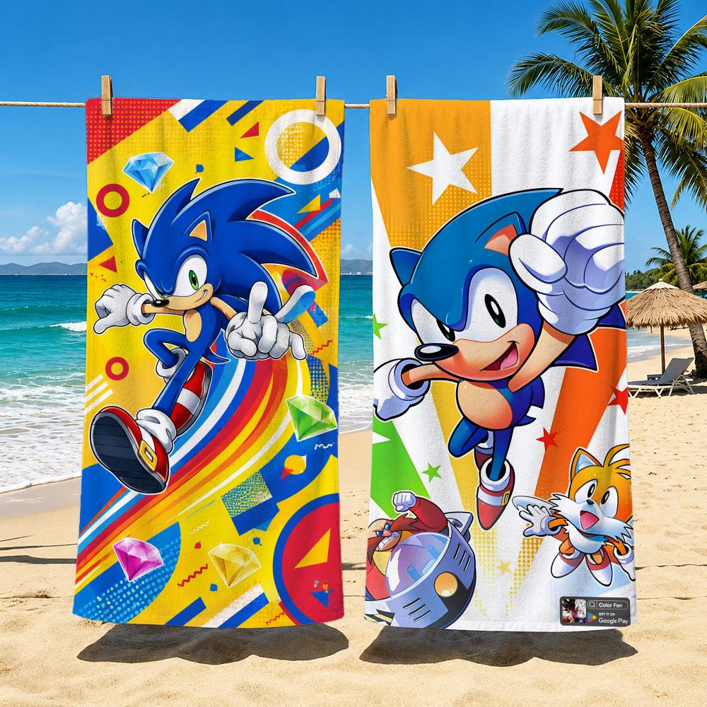Character Sonic the Hedgehog T - Beach Towel Large recension och pris
