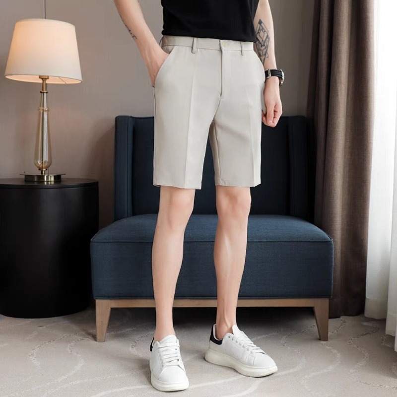 Men's Slim Fit Suit Shorts Sum - Shorts Chino Slim recension och pris