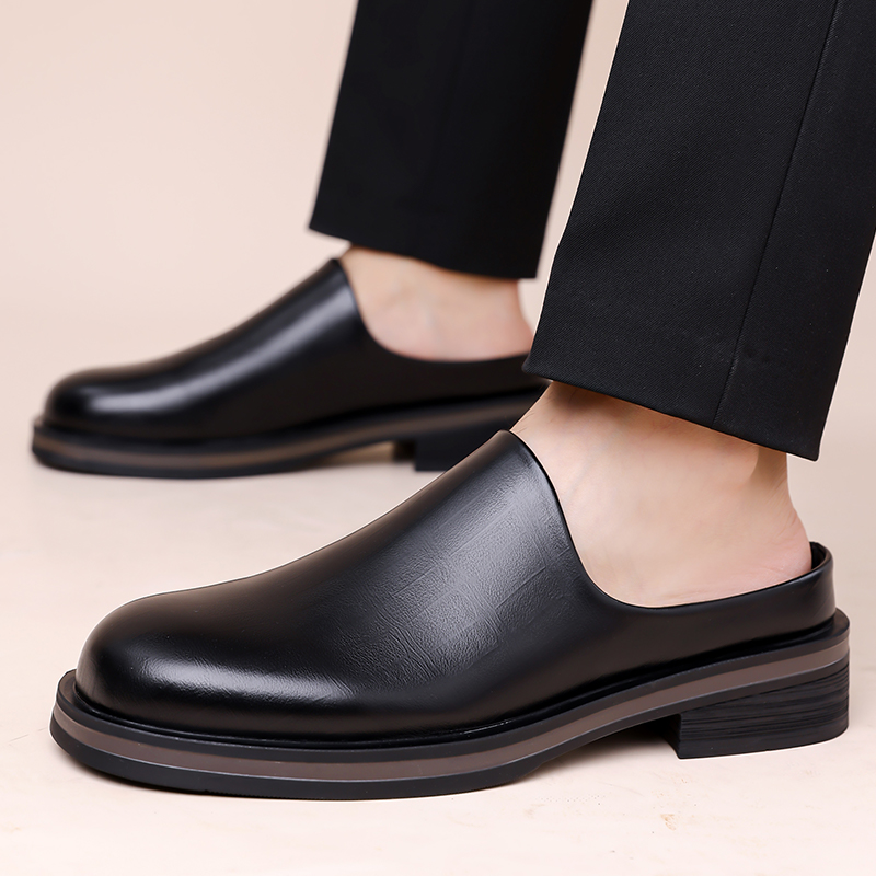 Men Slip-On Half Slippers, Thi - Flip Flop Leather Men recension och pris