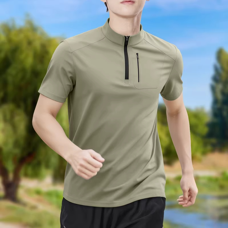 Men's Half-Zip High-Stretch Qu - Shirt Camp Collar recension och pris