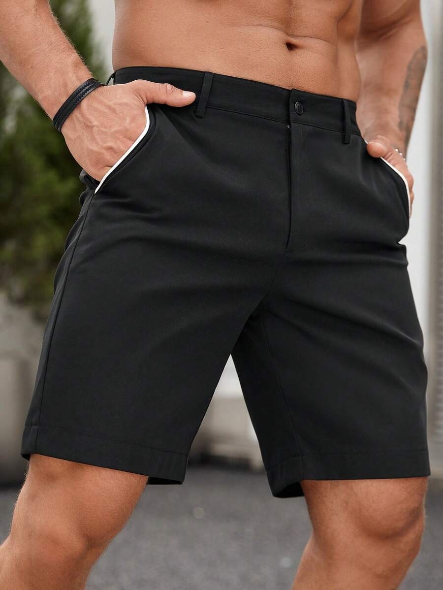 Men's Contrast Trim Chino Shor - Shorts Chino Slim recension och pris