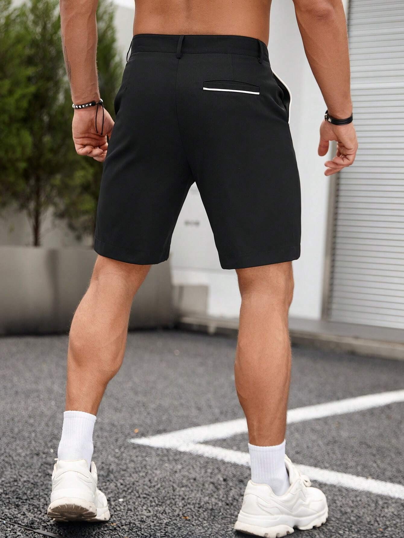 Men's Contrast Trim Chino Shor - Shorts Chino Slim recension och pris