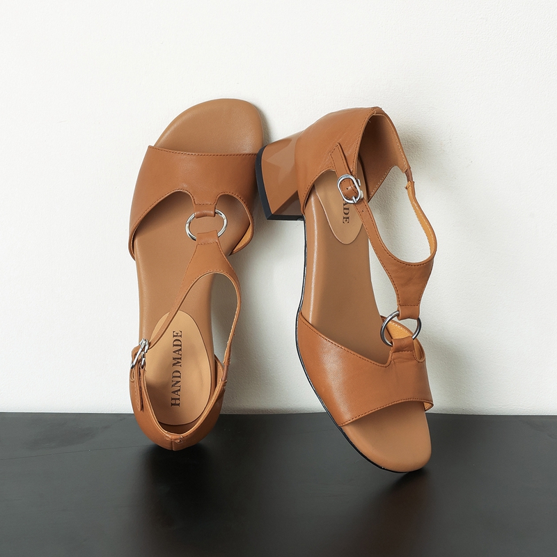 Women's new summer leather cow - Casual Sandal Leather recension och pris