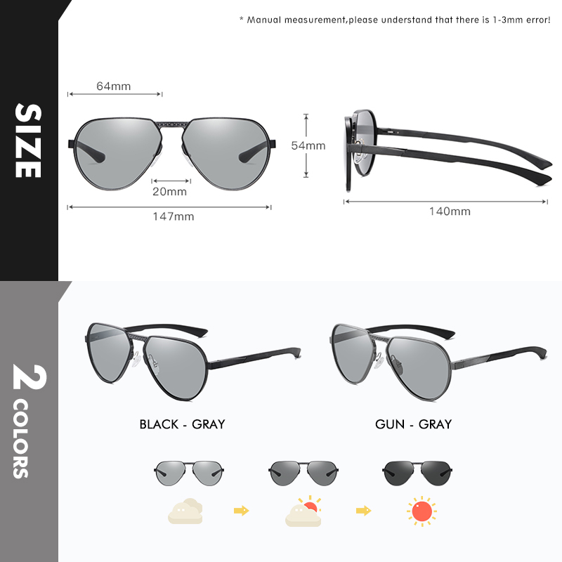 LIOUMO Aluminum Magnesium Fram - Sunglasses Aviator Polarized recension och pris