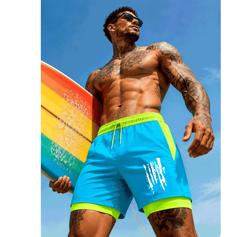 Men'S Two-In-One Double Layer  - Trunks Board Surf recension och pris