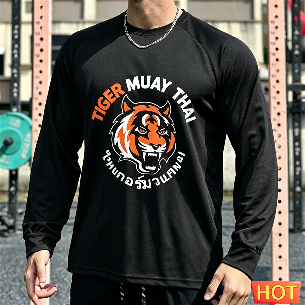 Muay Thai Men's Long sleeved T - Tee Graphic Print recension och pris