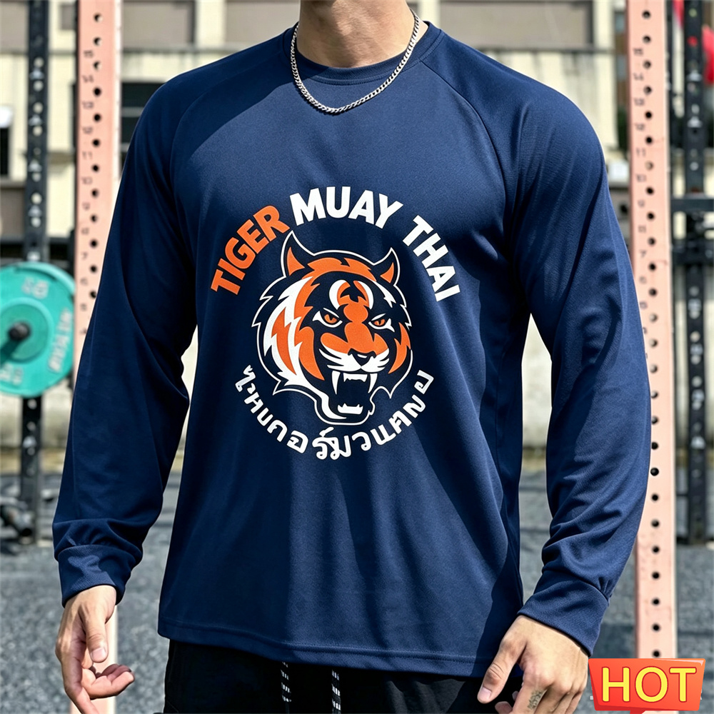 Muay Thai Men's Long sleeved T - Tee Graphic Print recension och pris