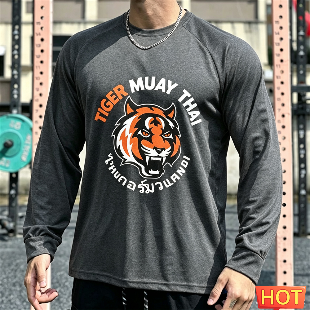 Muay Thai Men's Long sleeved T - Tee Graphic Print recension och pris